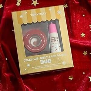 TONYMOLY Jelly Lip Melt + Lip Gloss Key Chain Duo, Limited Edition Holiday Set